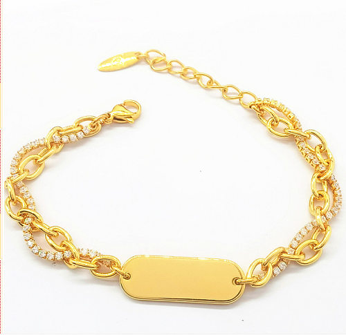 Simple Style Knot Plastic Titanium Steel Plating Gold Plated Bracelets