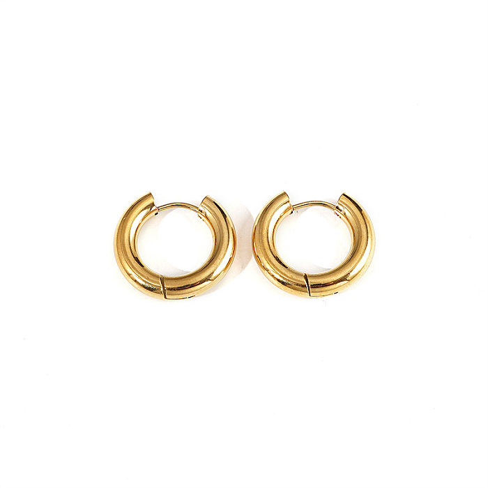INS Style Geometric Stainless Steel Plating No Inlaid Earrings