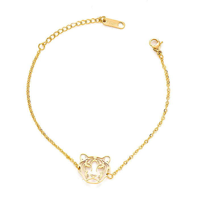 Fashion Hollow Tiger Necklace Stainless Steel Necklace Wholesale