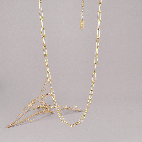 Simple Style Geometric Stainless Steel Necklace Plating Stainless Steel  Necklaces