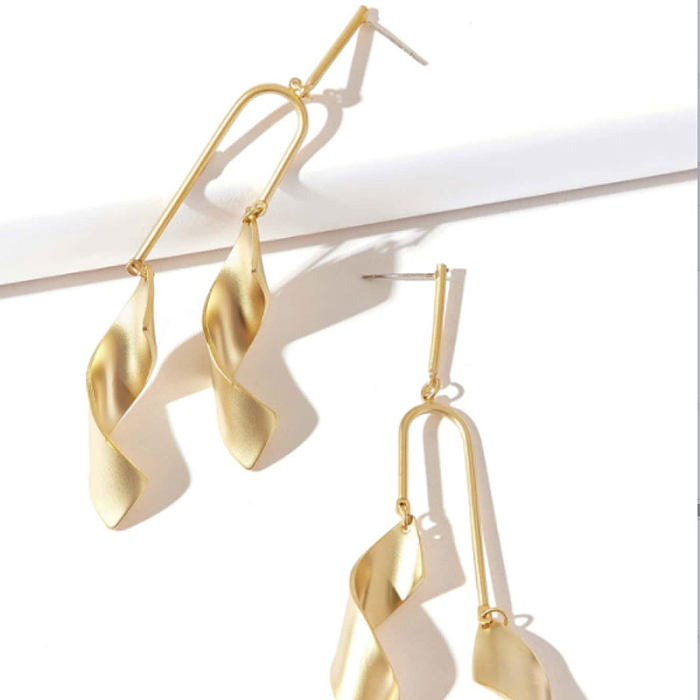 Fashion The Answer Stainless Steel  Plating Drop Earrings 1 Pair
