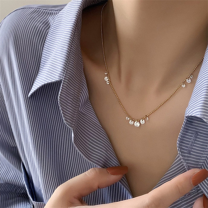 Elegant Lady Geometric Stainless Steel Necklace