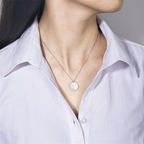 Casual Classic Style Geometric Stainless Steel  Stainless Steel Polishing Plating Rose Gold Plated Gold Plated Pendant Necklace