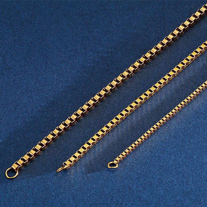 Bracelets plaqués or et argent, Style Vintage, Style Simple, géométrique, titane, acier, vente en gros