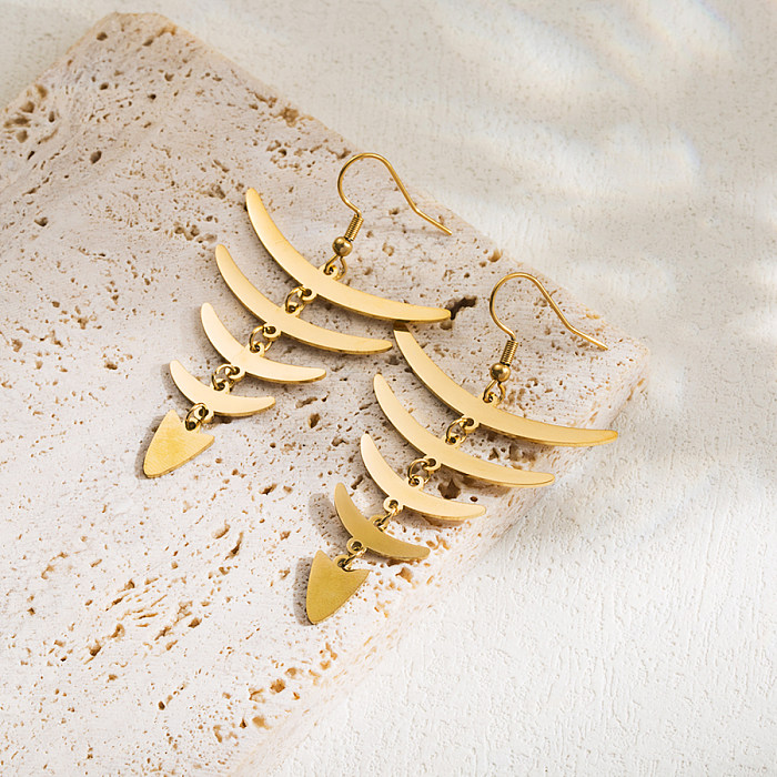 1 Paar IG-Stil, süße herzförmige Blumen-Polier-Edelstahl-Kunstperlen, 18 Karat vergoldete Ohrhänger