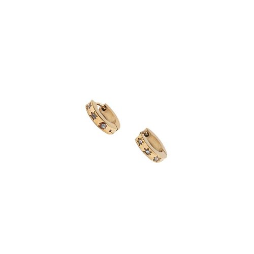 Fashion Hexagram Stainless Steel Plating Rhinestones Earrings 1 Pair