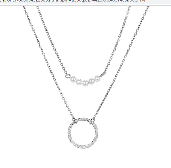 Collier de bijoux en acier inoxydable, Simple et délicat, paragraphe court, collier de perles, vente en gros de bijoux, offre spéciale