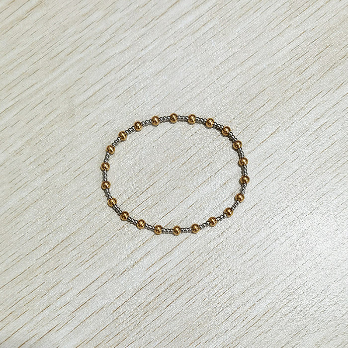 Bracelets plaqués en acier inoxydable géométriques de base 1 pièce