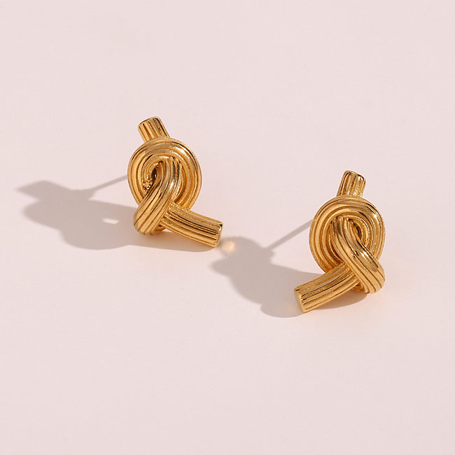 Simple Style Geometric Stainless Steel  Ear Studs Plating Stainless Steel  Earrings