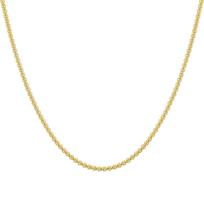 Simple Style Geometric Stainless Steel  Plating Chain Necklace 1 Piece