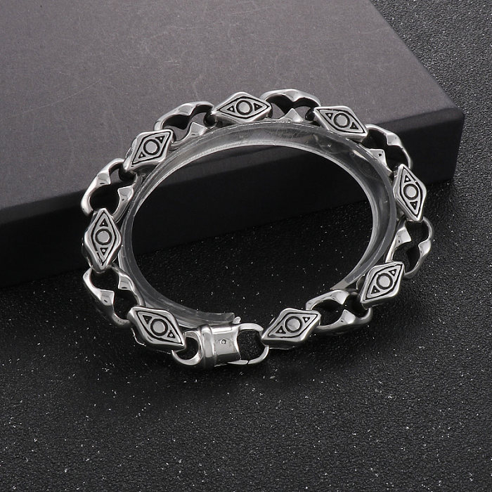 Fashion Geometric Stainless Steel Patchwork Bracelets 1 Piece