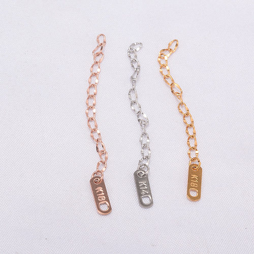 Fashion Geometric Extension Chain Stainless Steel Necklace Wholesale