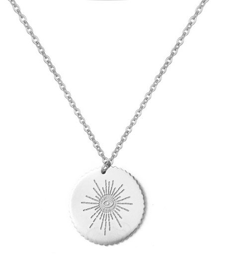 Fashion Necklace Simple Round Stainless Steel  Stainless Steel Necklace