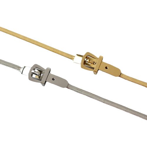 Hip-Hop Retro Solid Color Stainless Steel Plating Gold Plated Choker