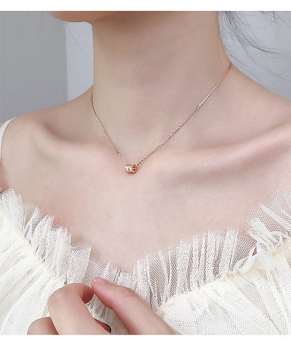 Simple Style Letter Stainless Steel Plating Necklace 1 Piece