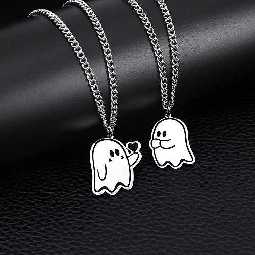 Casual Cartoon Character Stainless Steel  Handmade Pendant Necklace