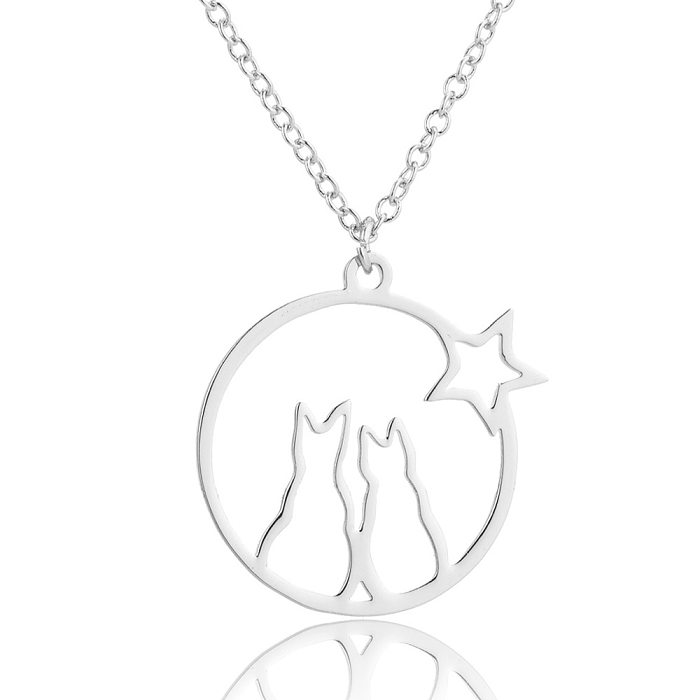 Simple Style Animal Stainless Steel  Plating Pendant Necklace