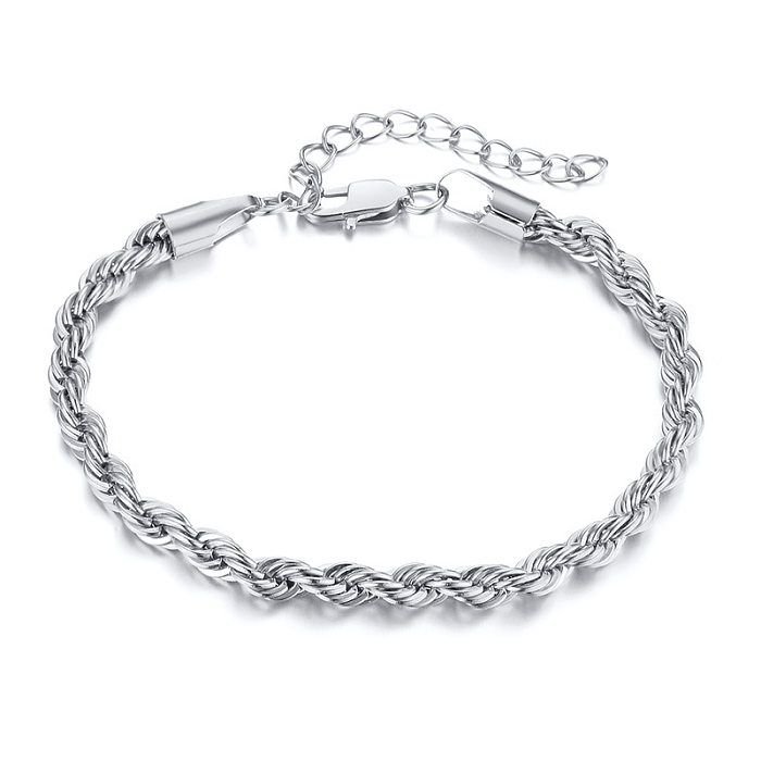 Fashion Twist Stainless Steel Bracelets Stainless Steel Rings