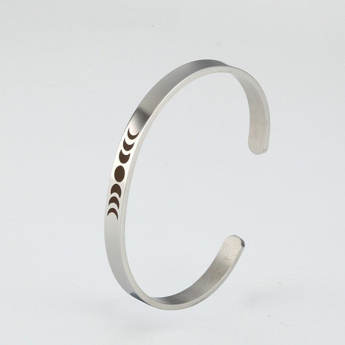 Fashion Moon Stainless Steel Bangle Stainless Steel Bracelets