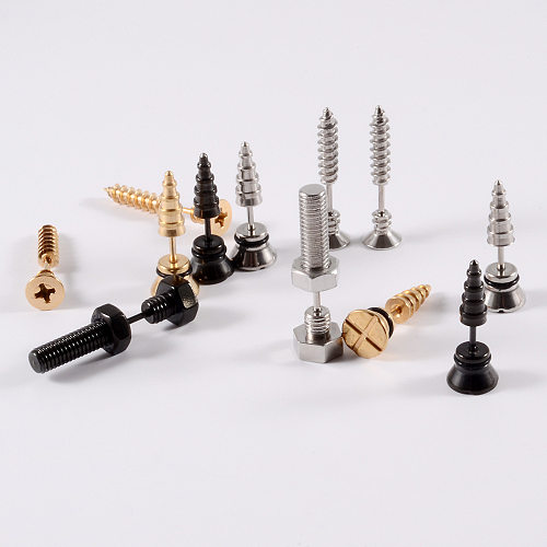 1 Piece Simple Style Geometric Stainless Steel  Ear Studs