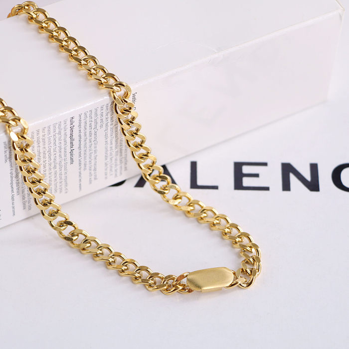 Fashion Geometric Stainless Steel Plating Necklace