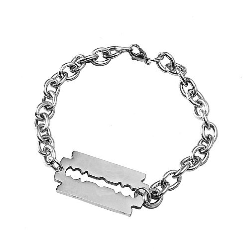 Titanium Steel Fashion Razor Blade Pendant Bracelet Necklace Earrings Wholesale Jewelry jewelry