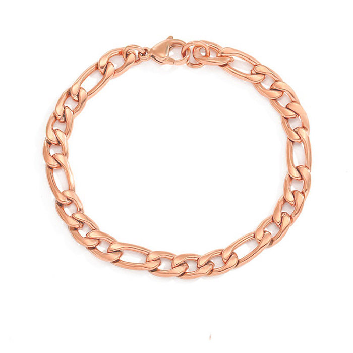 jewelry Fashion Chain Stainless Steel Gold Plated Bracelet Wholesale Jewelry