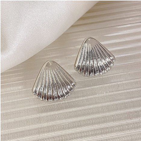 1 Pair Classic Style Solid Color Plating Stainless Steel Earrings