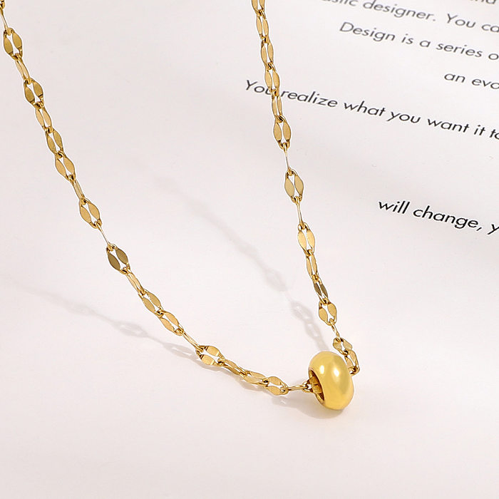Fashion Ball Stainless Steel  Plating Necklace
