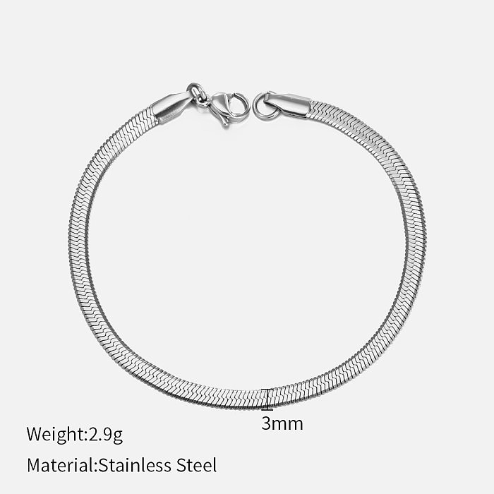 Fashion Geometric Stainless Steel Plating Bracelets