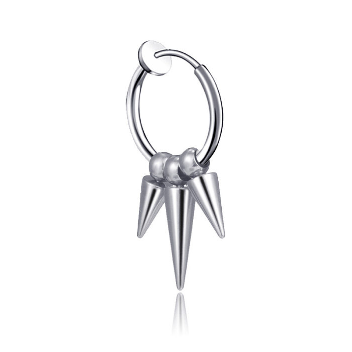 Simple Style Geometric Stainless Steel  Earrings Plating Stainless Steel  Earrings 1 Piece