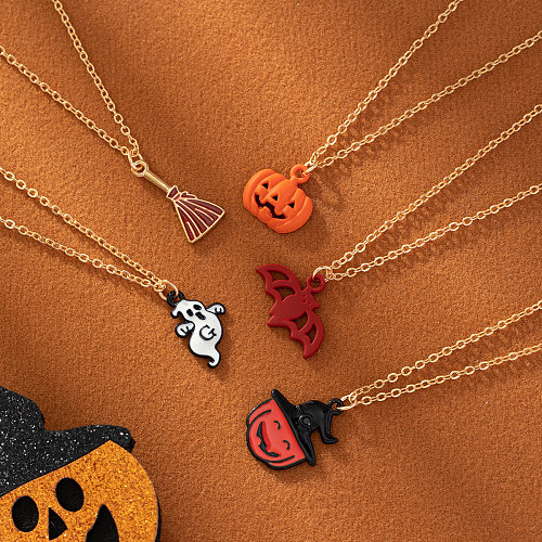 Funny Pumpkin Stainless Steel  Necklace