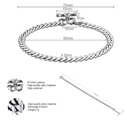 Fashion Solid Color Stainless Steel Bracelets Stainless Steel Bracelets