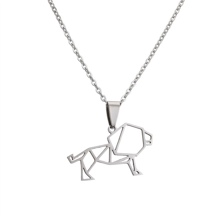 Wholesale Cute Dog Cat Stainless Steel  Pendant Necklace
