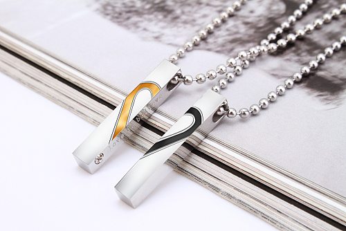 Basic Simple Style Geometric Stainless Steel Plating Pendant Necklace
