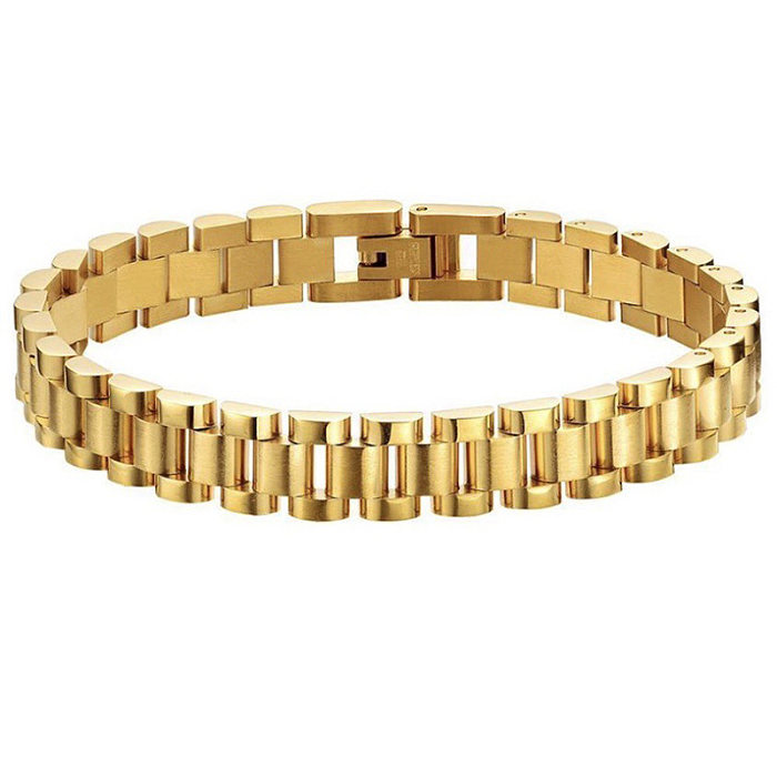Titanium Steel Bracelet Stainless Steel Gold Plated Detachable Wristband Bracelet