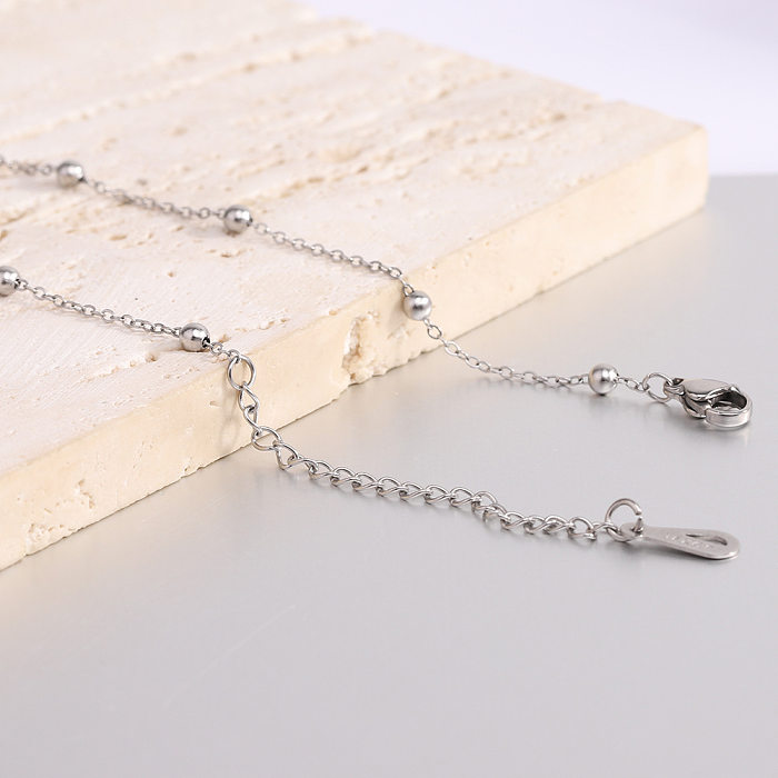 Simple Style Solid Color Stainless Steel  Stainless Steel Plating Necklace