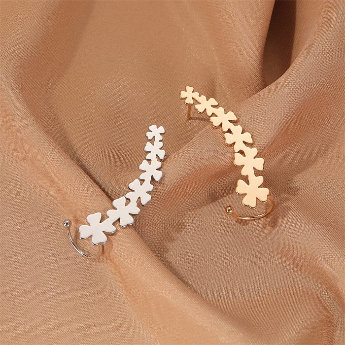 Novos brincos simples estrela amor orelha pendurados não-mainstream jóias de orelha única jóias por atacado
