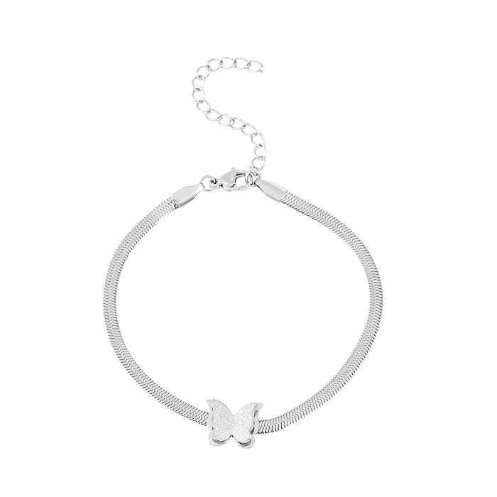 Simple Style Butterfly Stainless Steel  Plating Necklace