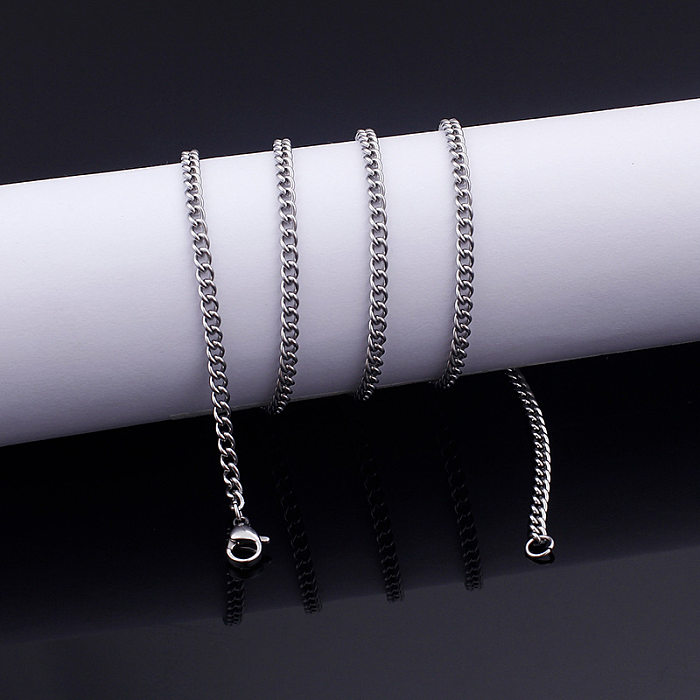 Simple Fashion Personality Necklace Punk Cuban Chain Clavicle Chain