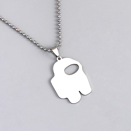 Astronaut Stainless Steel  Necklace