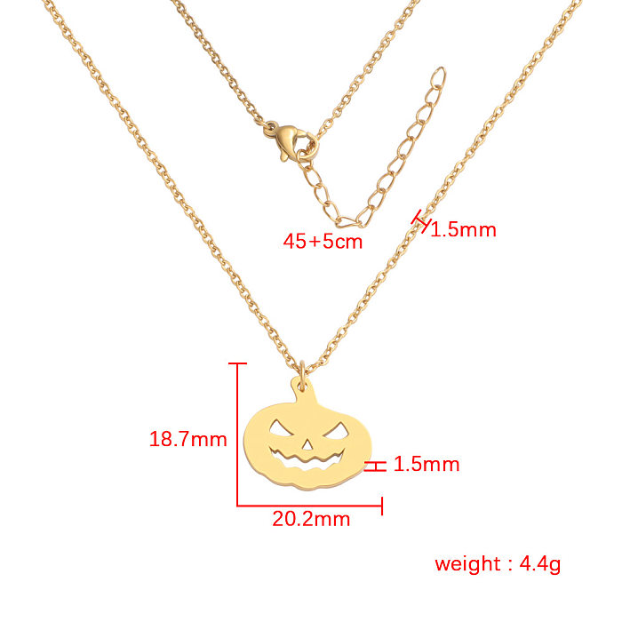 Basic Solid Color Stainless Steel Plating Pendant Necklace