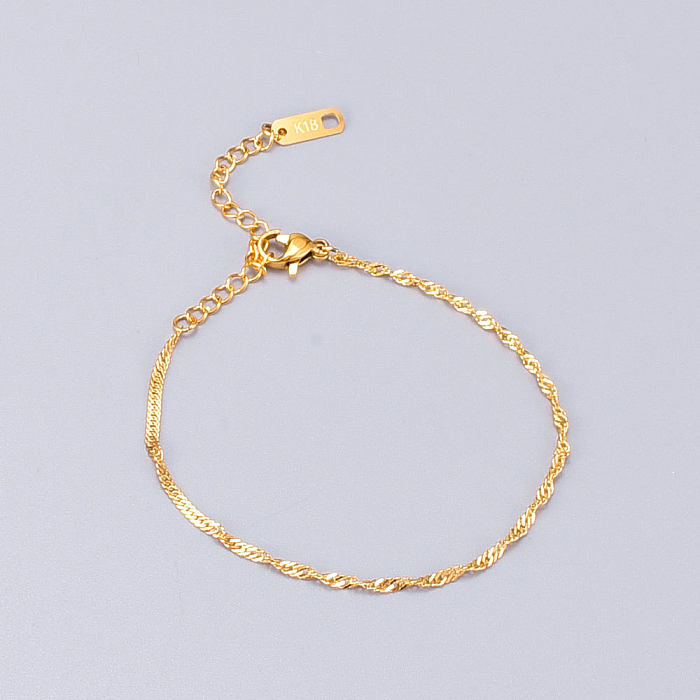 jewelry Korean Style Chain Twist Titanium Steel Bracelet Wholesale Jewelry