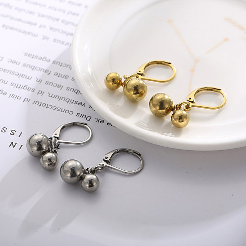 Fashion Geometric Stainless Steel  Plating Dangling Earrings 1 Pair