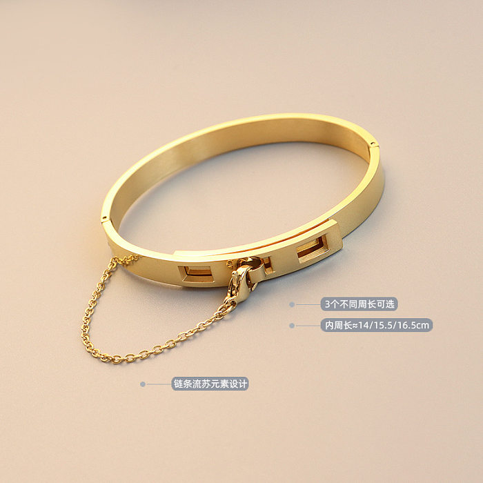 Chain Tassel Titanium Steel Gold Plated Bracelet