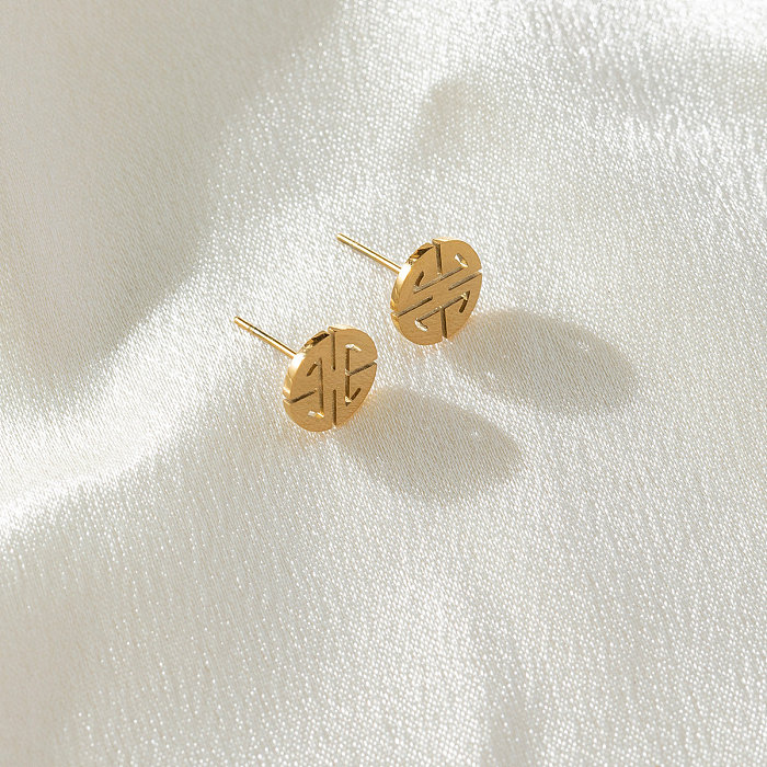 1 Pair Elegant Simple Style Roman Style Geometric Heart Shape Inlay Stainless Steel Artificial Rhinestones Drop Earrings