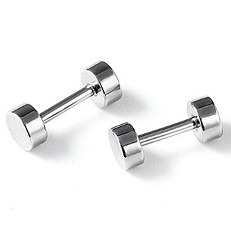 Simple Style Circle Stainless Steel Plating Earrings 1 Pair