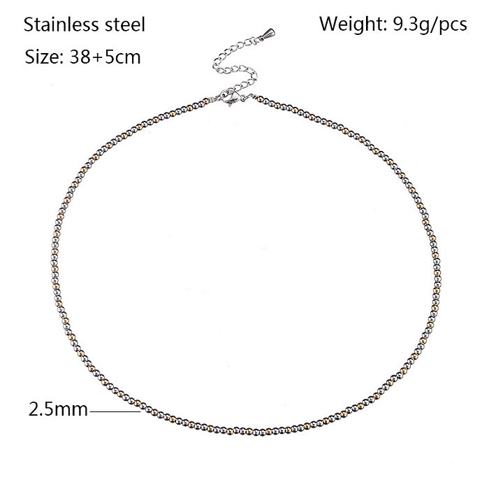 Original Design Retro Geometric Stainless Steel  Plating Necklace