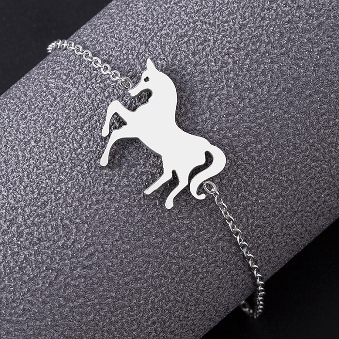 French Style Simple Style Animal Stainless Steel Chain Bracelets