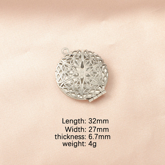 Collier pendentif à breloques de polissage en acier inoxydable en forme de cœur de style simple